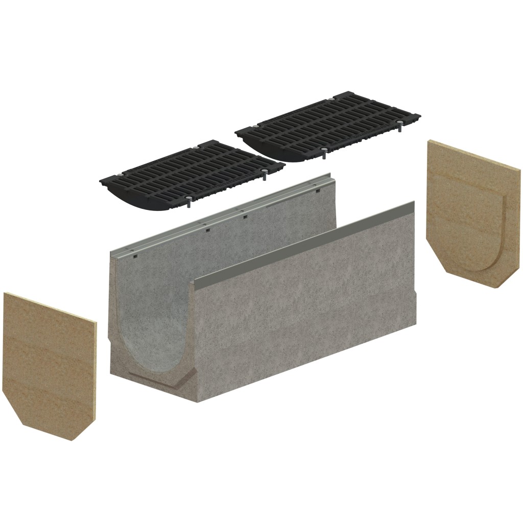 Комплет олука ФБ ПРО ЛН300 Хект.[360/355] ивице ОЗ роштиљ ФОНТА Д400 1000к360к360 (047071334/360-355)