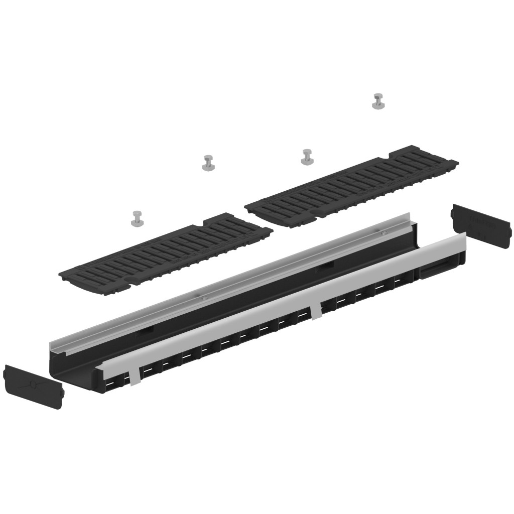 Комплет олука ПП ПРО ЛН100 Хект.71 ивице ОЗ роштиљ ЛИВЕ Д400 1000к156к71 (080534)
