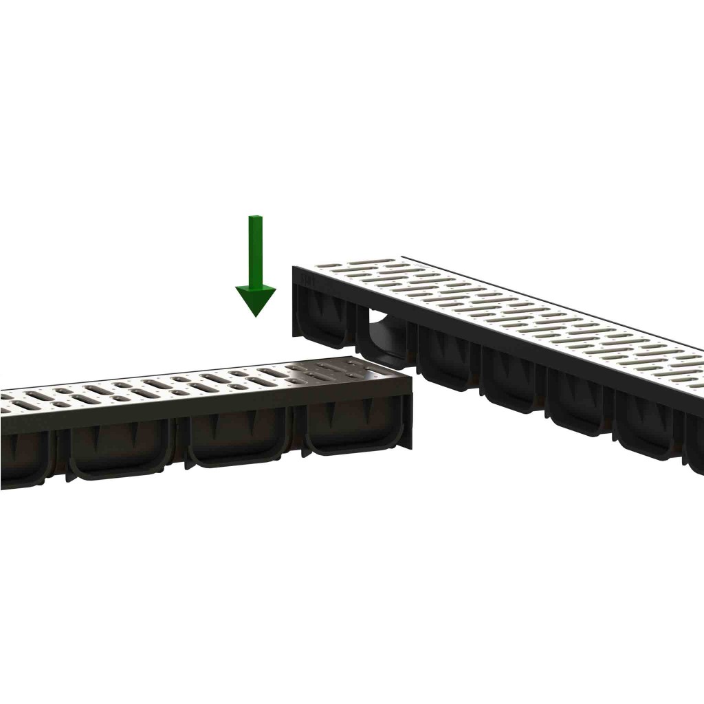 Комплет олука ПП ЕАСИ 2 ЛН100 Хект.70 роштиљ ОЗ А15 1000к125к70 (0881011)