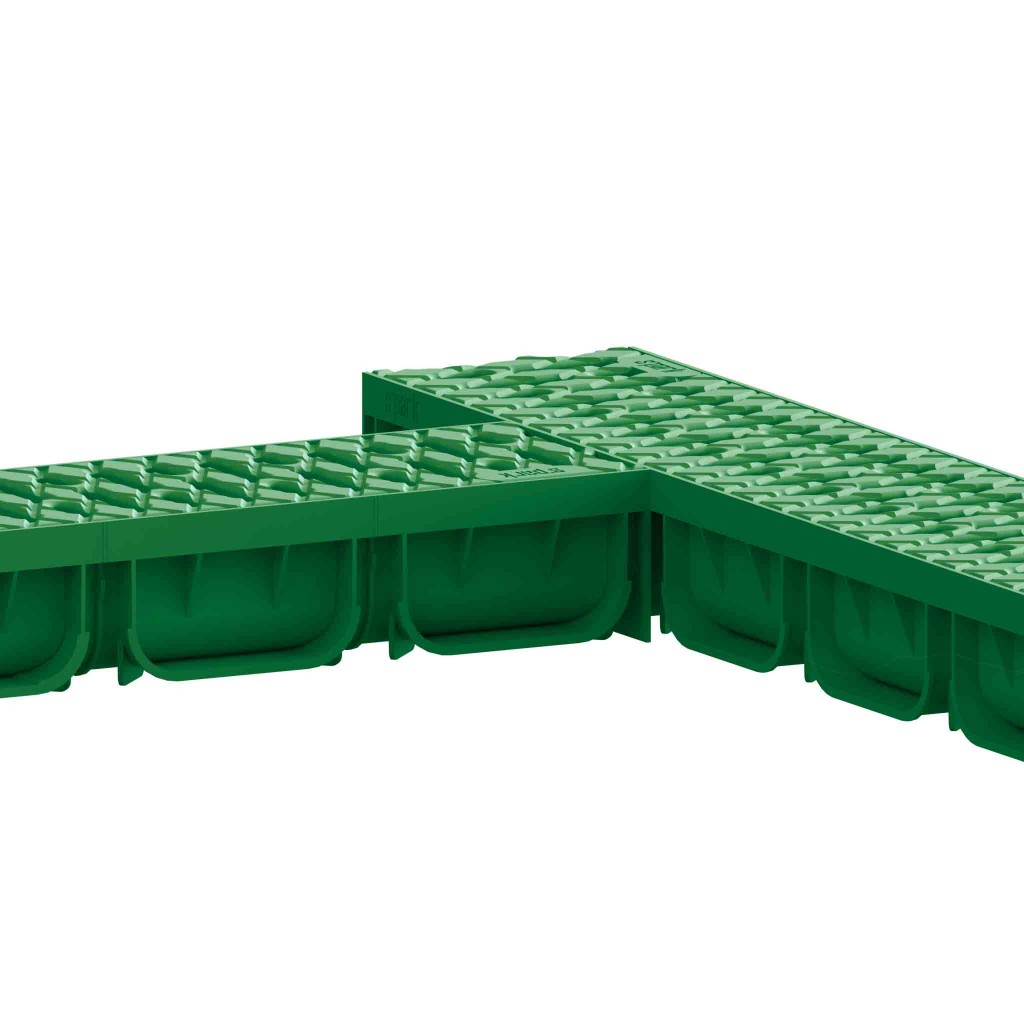 Комплет олука ПП ЕАСИ 2 ЛН100 Хект.70 решетка ПП Греен А15 1000к125к70 (08818-В)