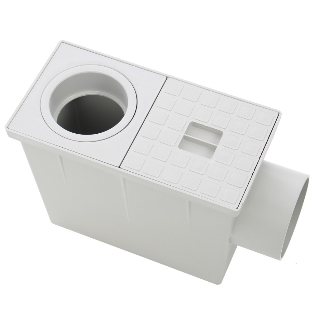 Комплет за камин ПП испуст ХОРИЗОНТАЛНО сиви Д. Сливник 80/100/ Д.излаз 100 А15 (СТПТИМ100А)