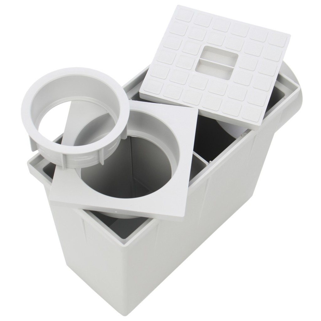 Комплет за камин ПП испуст ХОРИЗОНТАЛНО сиви Д. Сливник 80/100/ Д.излаз 100 А15 (СТПТИМ100А)