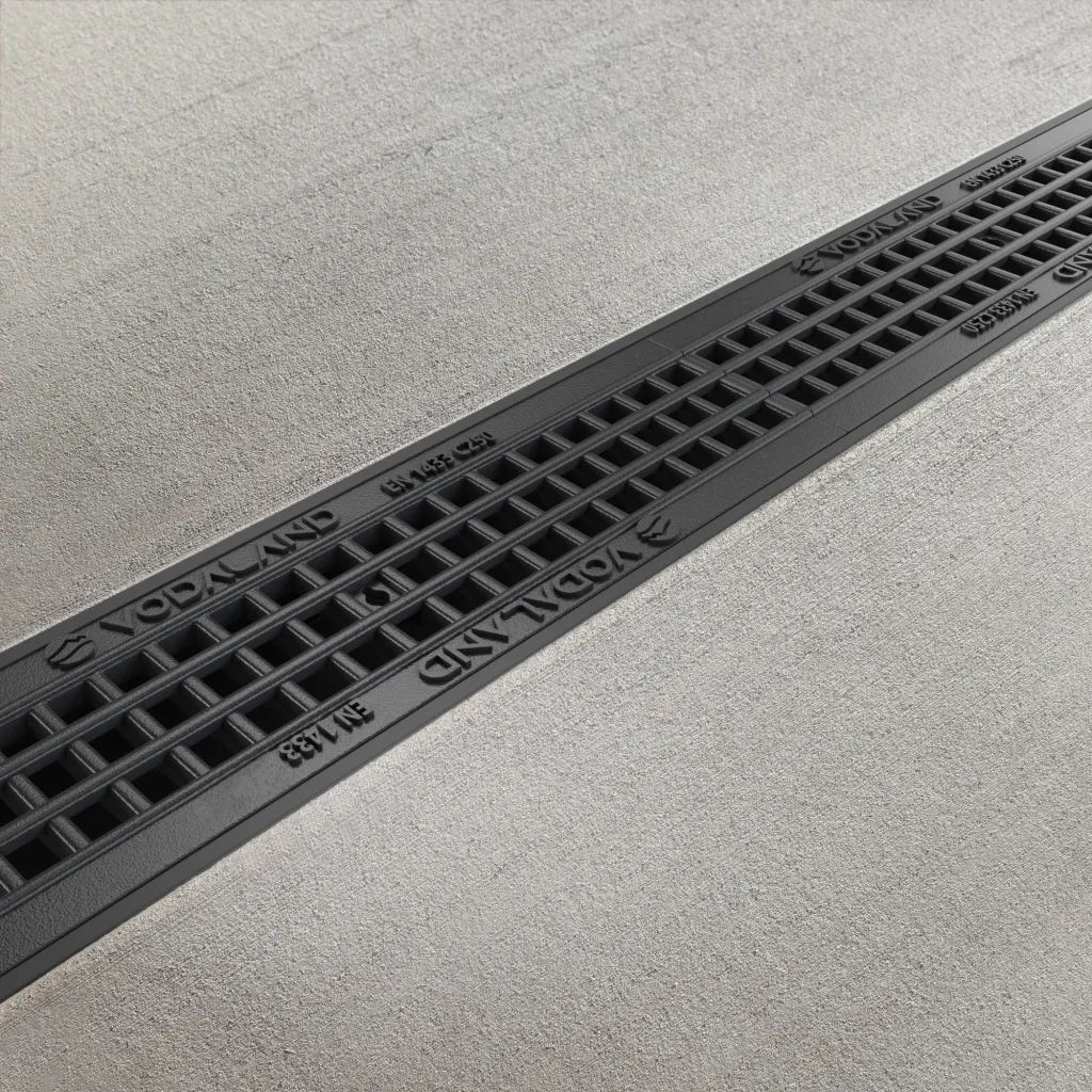 Комплет олука ПП БАСЕ ЛН100 Хект.120 решетка од ливеног гвожђа Б125 1000к156к120 (0802020402)