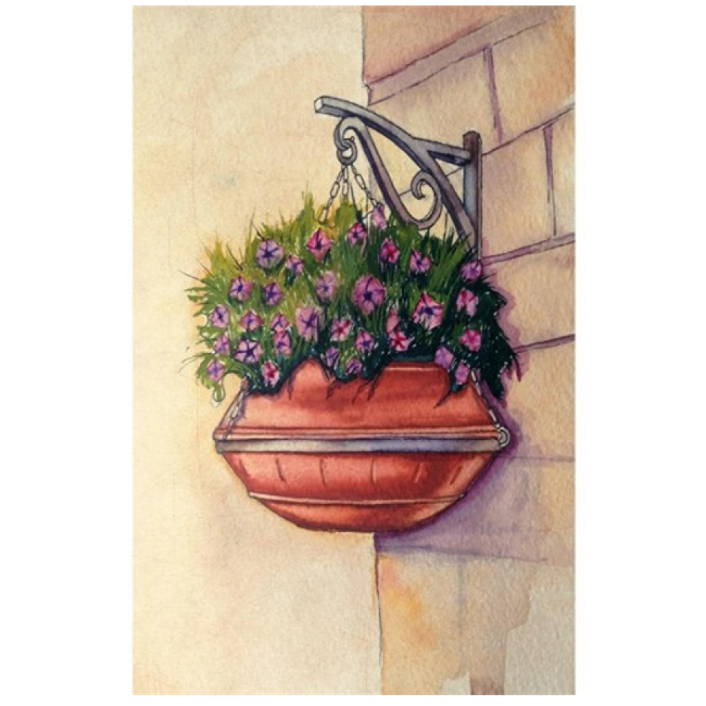 Округли ПЕ ТЕРРА лонац од теракоте са дуплим зидовима 350 (ГПД350)