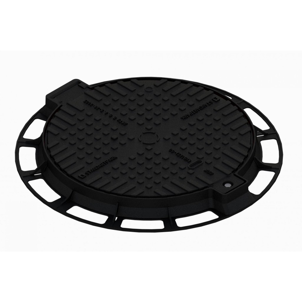 ЛИВЕ УРБАН поклопац округли Д.800 ПЛ.600 Хект.65 ЕВРОПА са бравом Б125 (35258-35М)