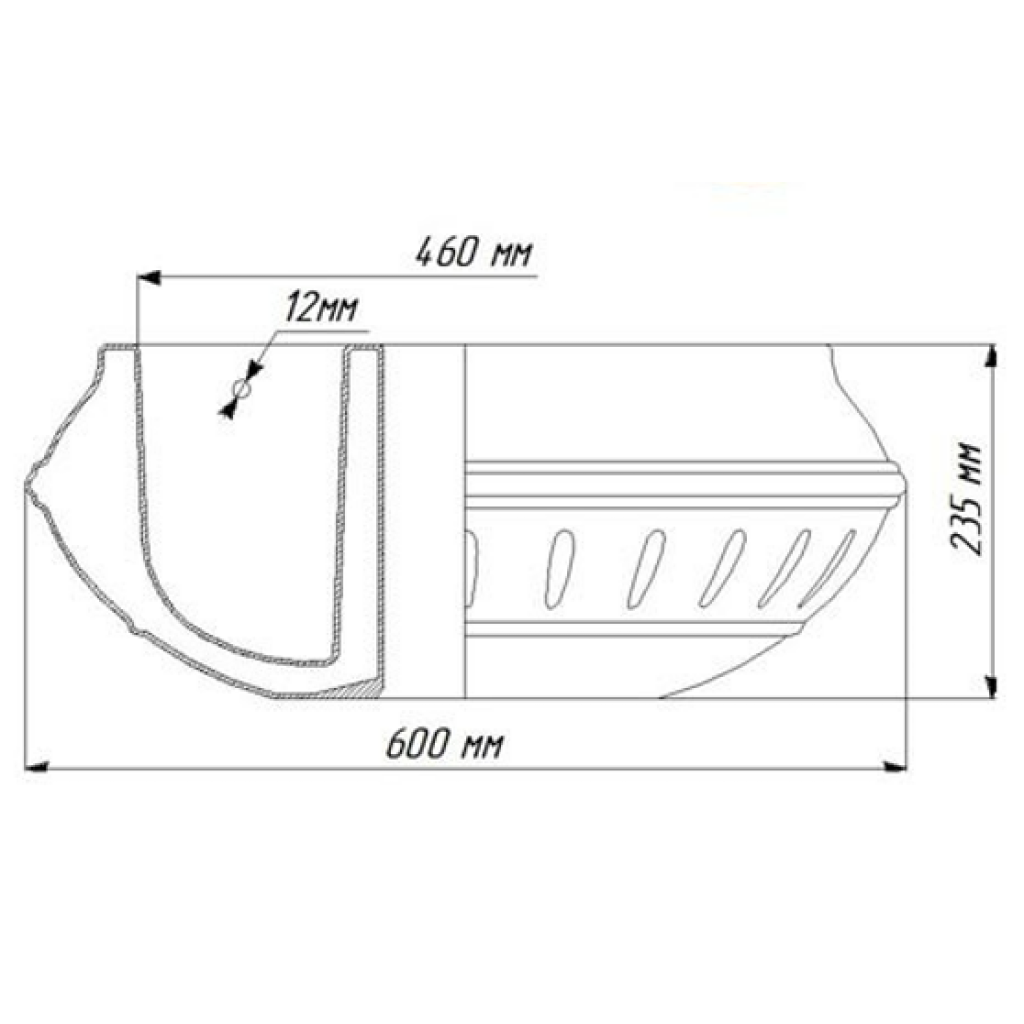 Округли лонац НА ТЕРРА ТЕРРАЦОТА СТЕПЕ АССЕМБЛИ 600 (ГРМС600)