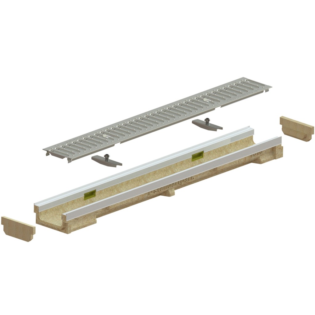 Комплет олука ПБ БАСЕ ЛН100 Хект.67 решетка ОЗ А15 ивице ОЗ 1000к138к67 (070100720101)