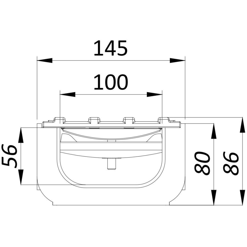ПП олука комплет БАСЕ ЛН100 Хект.80 ПП решетка у уторима А15 1000к145к80 (08010208019)