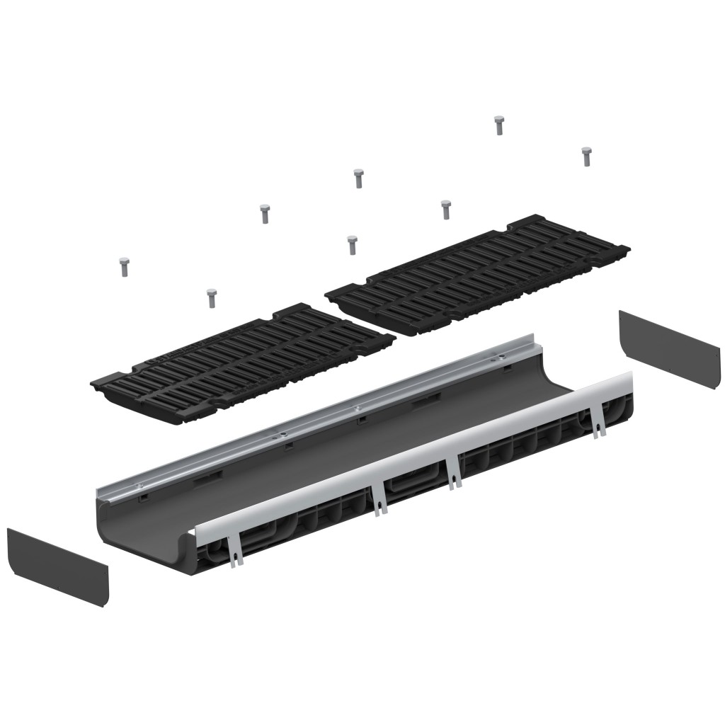 Комплет олука ПП ПРО ЛН200 Хект.97 ивица ОЗ роштиљ ЛИВЕ Д400 1000к260к97 (085134)
