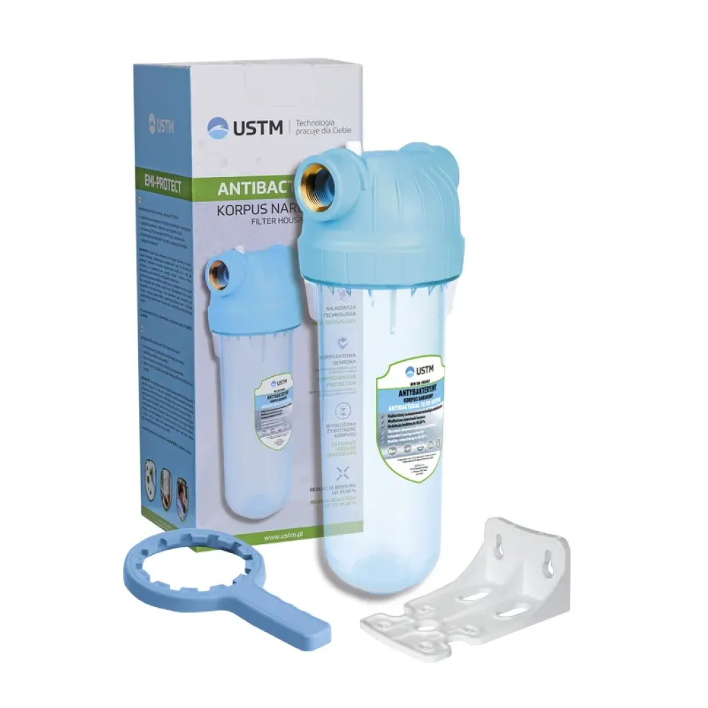 ЦЛЕАН ЕМИ 10" ¾" антибактеријски комплет кућишта филтера за воду са системом за фиксирање и кључем (ВФВ34ЕПК) ЦЛЕАН ЕМИ 10" ¾" антибактеријски комплет кућишта филтера за воду са системом за фиксирање и кључем (ВФВ34ЕПК)