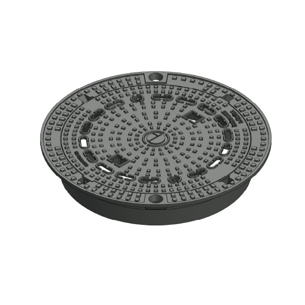 УРБАН округли САМОНИВЕЛНИ ЛИВНИ поклопац Д.830 ПЛ.605 Хект.140 Д400 вентилисан (1005-1)