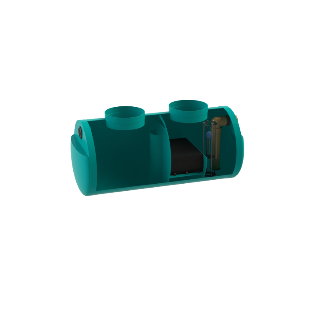 Хоризонтални сепаратор угљоводоника ГРП ОилБасе ОБХ1-30ЛС Д.1600 Л.3800 Воил=1.5мц; Втн=3.0мц ИН/ОУТØ250 (СХОБХ1-30ЛС)