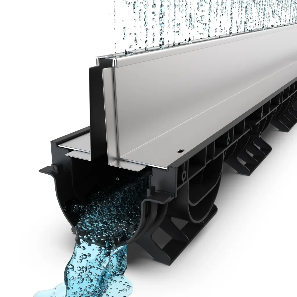 Комплет олука ПП БАСЕ ЛН100 Хтот.220 роштиљ ОЗ тип Фанта Х100мм А15-Ц250 1000к156к220 (080201Т100)